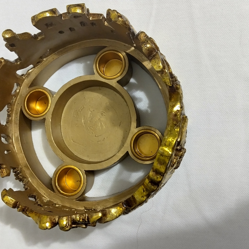Vintage Gold Candle Holder